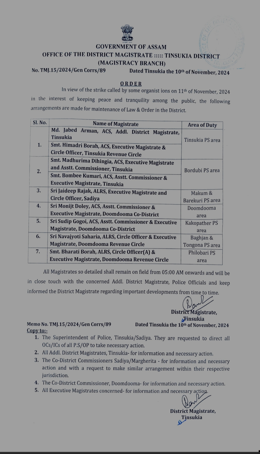 IMPOSED SECTION 163 IN TINSUKIA