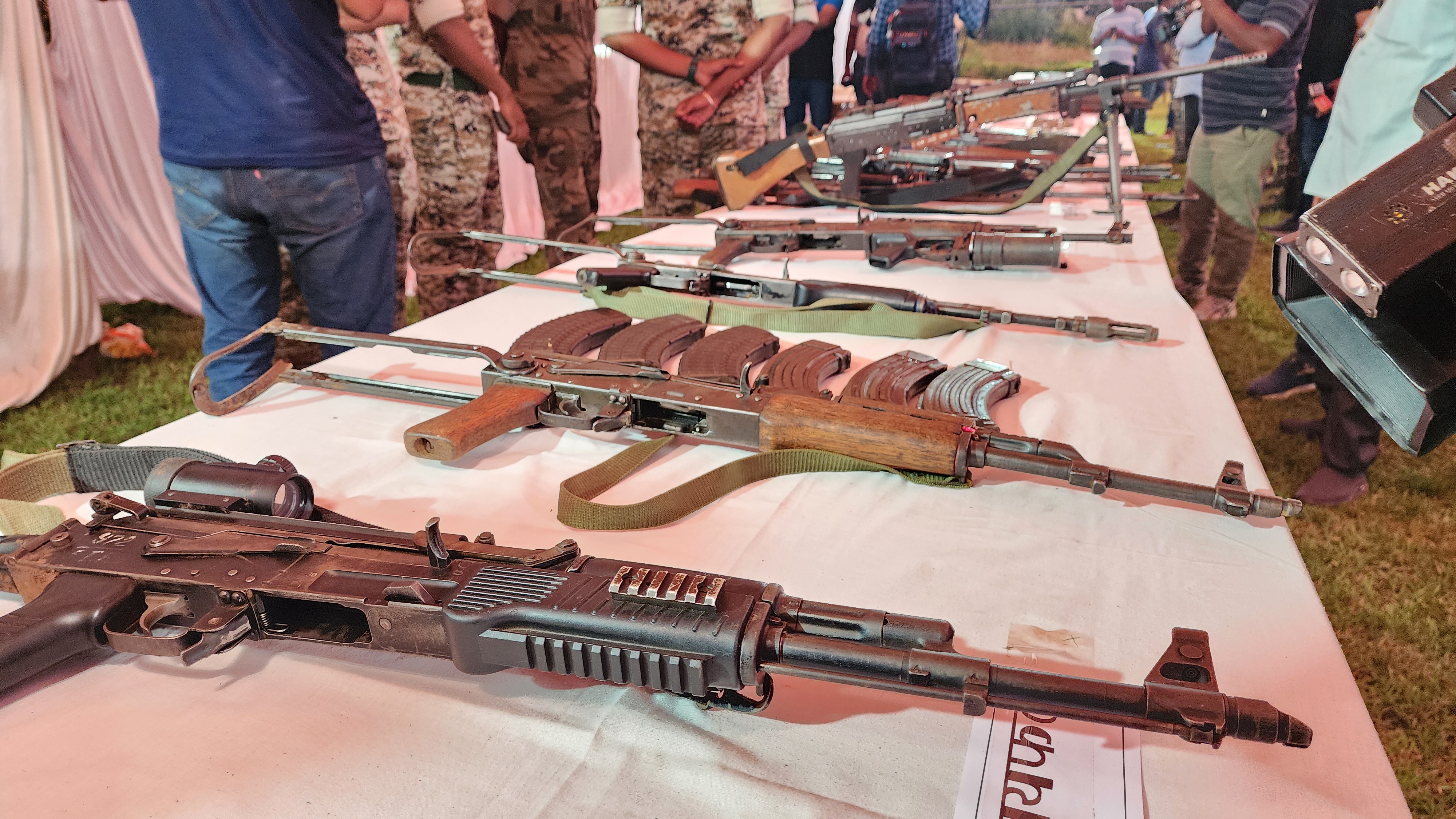 Weapons recovered in Bastar Naxal operation