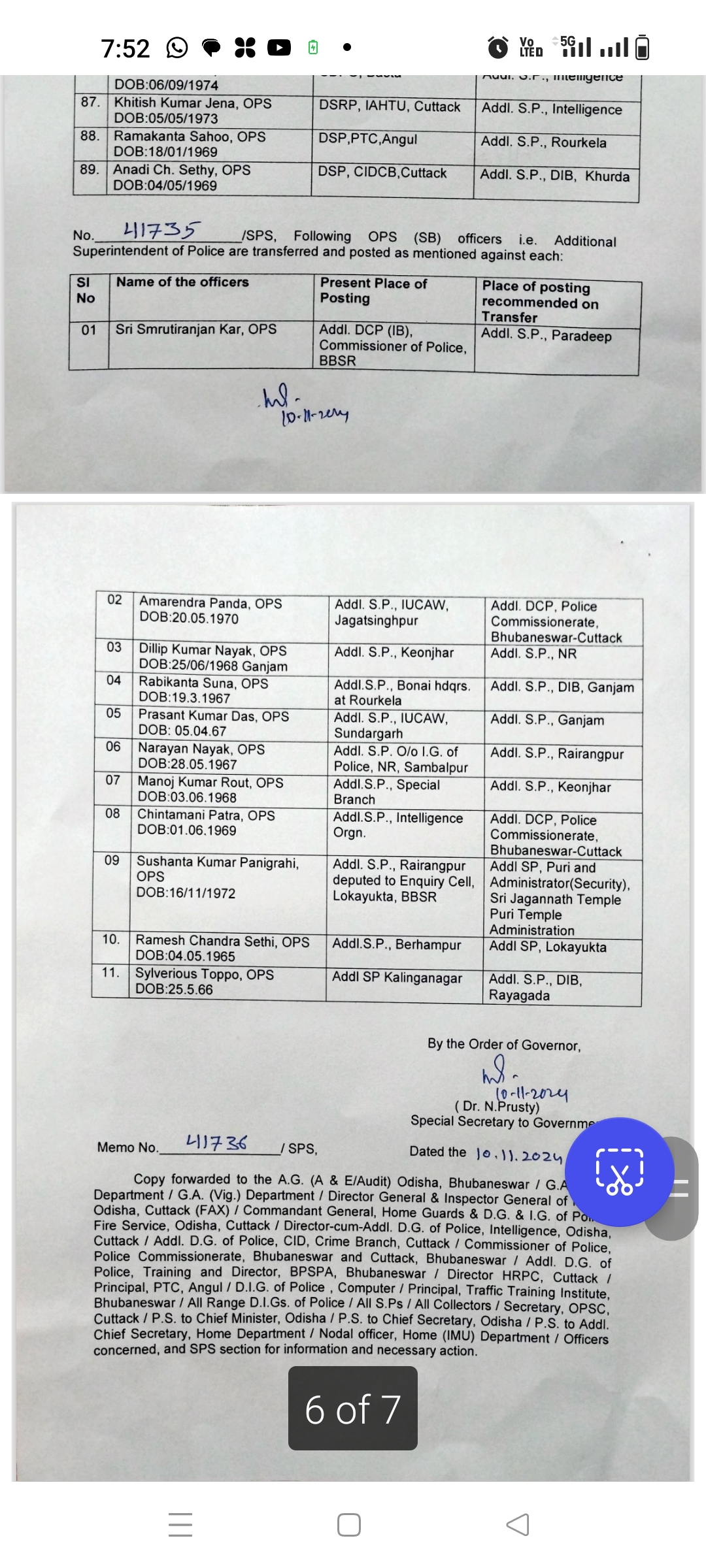 Odisha govt promotes and transfers 89 DSPs