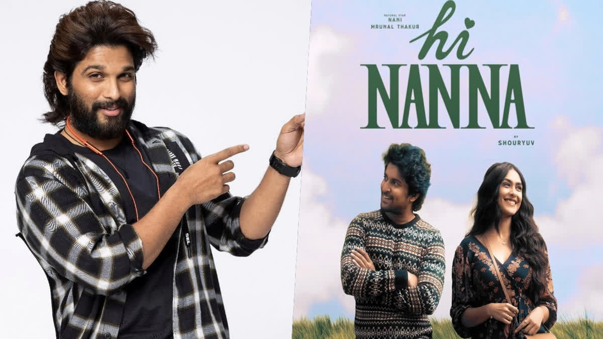 Truly heart touching: Allu Arjun gives shout out to Nani and Mrunal Thakur for their film Hi Nanna