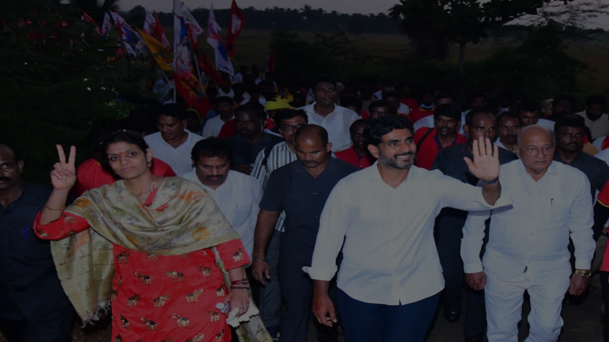 Nara Lokesh's Yuvagalam Padayatra has crossed the 3,000 km milestone. Source:X@naralokesh