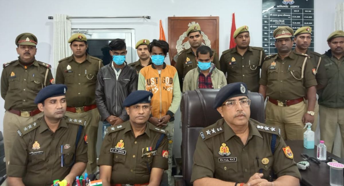 तीन आरोपियों को पुलिस ने गिरफ्तार किया