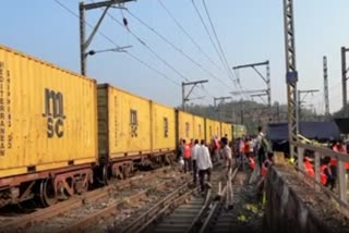 freight train that derailed between Kasara Igatpuri is back on track