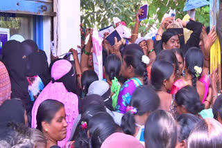 Crowds Lined Up at Gas Agencies in Adilabad