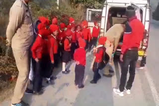 School Student in Vehicle