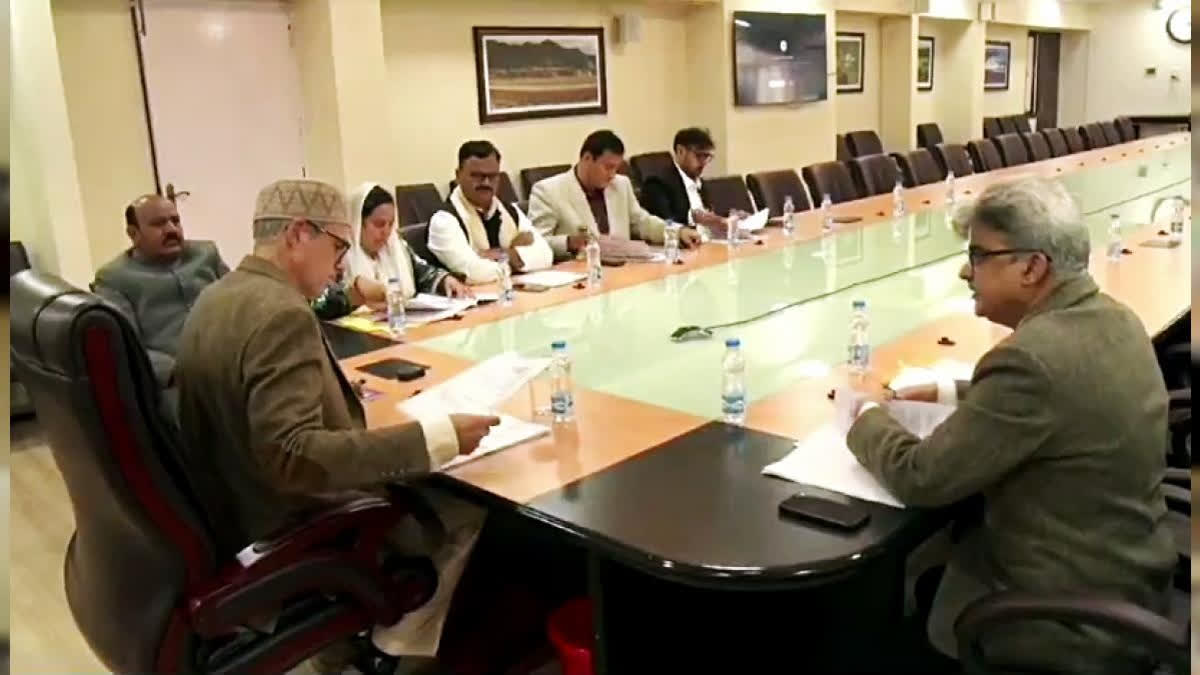 Jammu Kashmir Chief Minister chairs a meeting with council of ministers