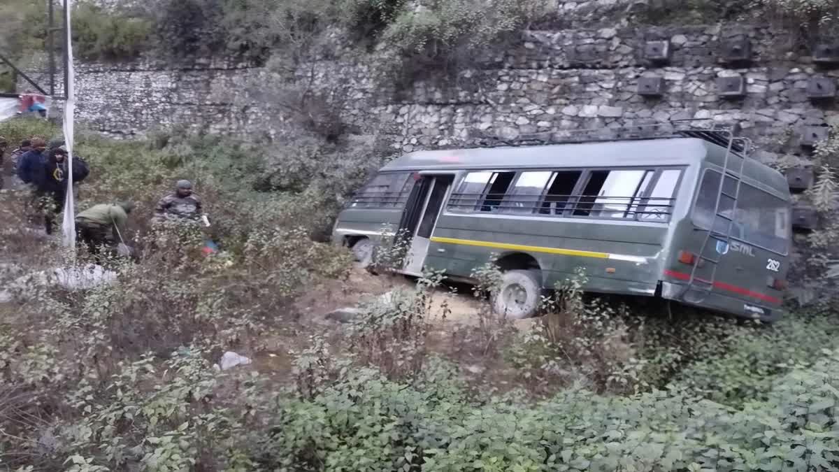 Frost On Road in Uttarakhand