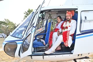 Shakti Rana ready to fly with his bride after marriage