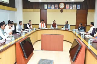 Chhattisgarh CM Vishnu Deo Sai (M) chairs cabinet meeting in Raipur