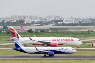 Aircraft parked at Chennai airport