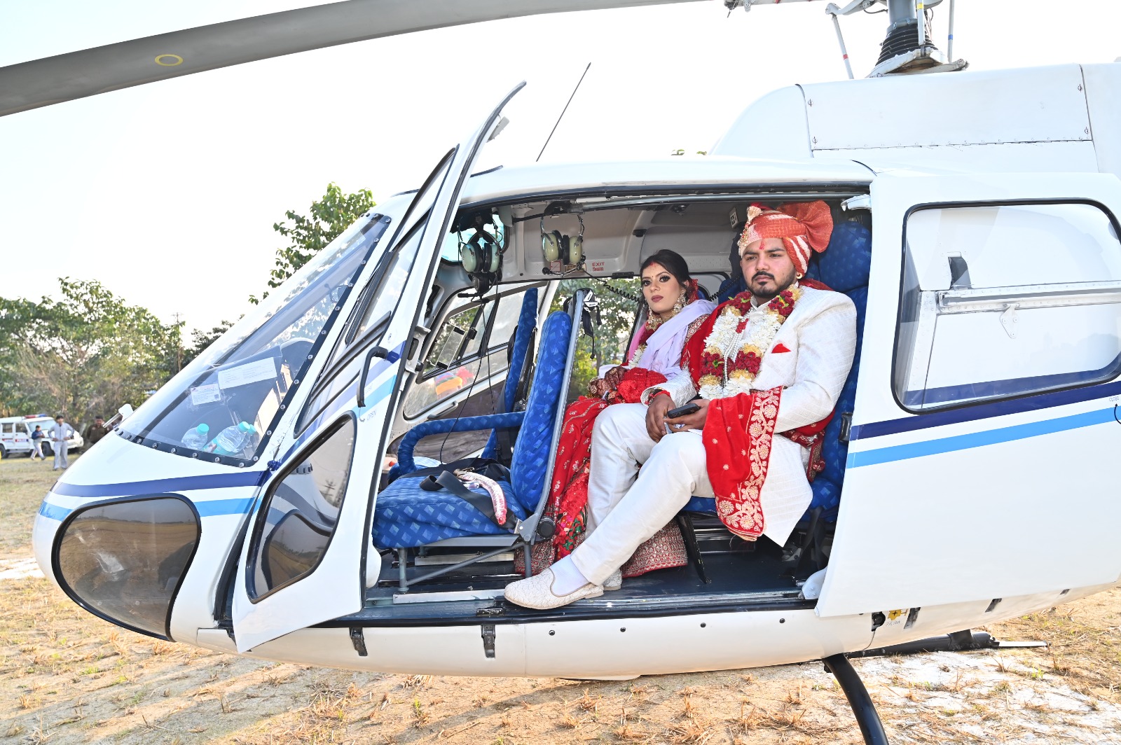 Shakti Rana ready to fly with his bride after marriage