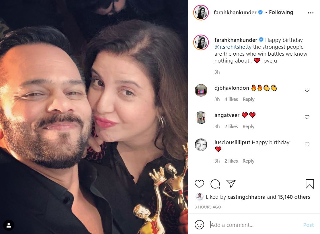 Wishes pour in for Rohit Shetty as he turns 48