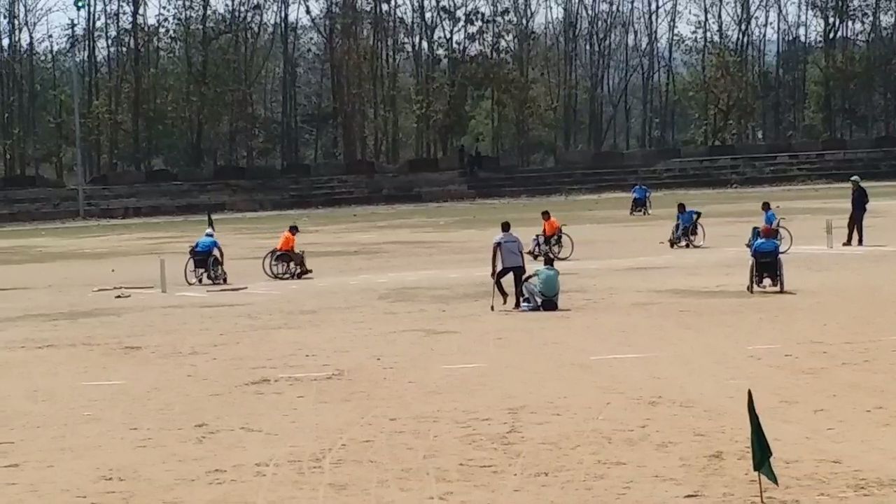 wheelchair cricket tournament is being organized in korba