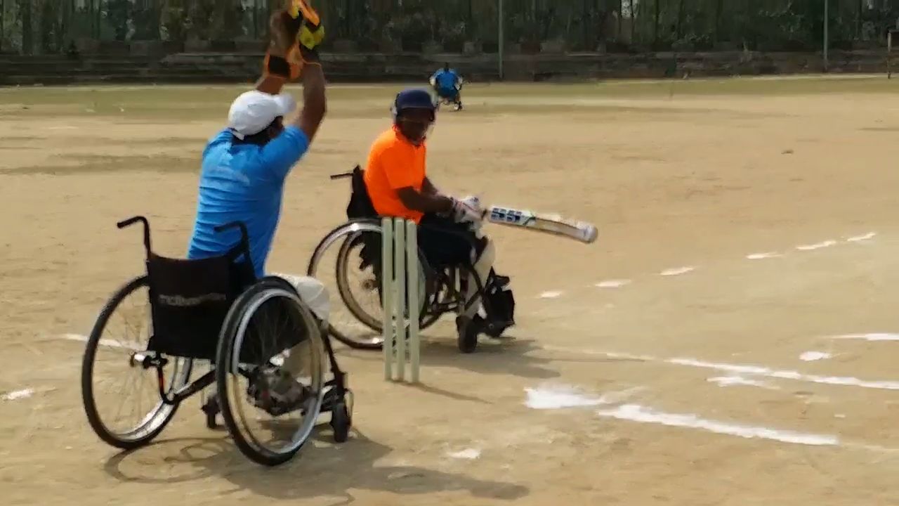 wheelchair cricket tournament is being organized in korba