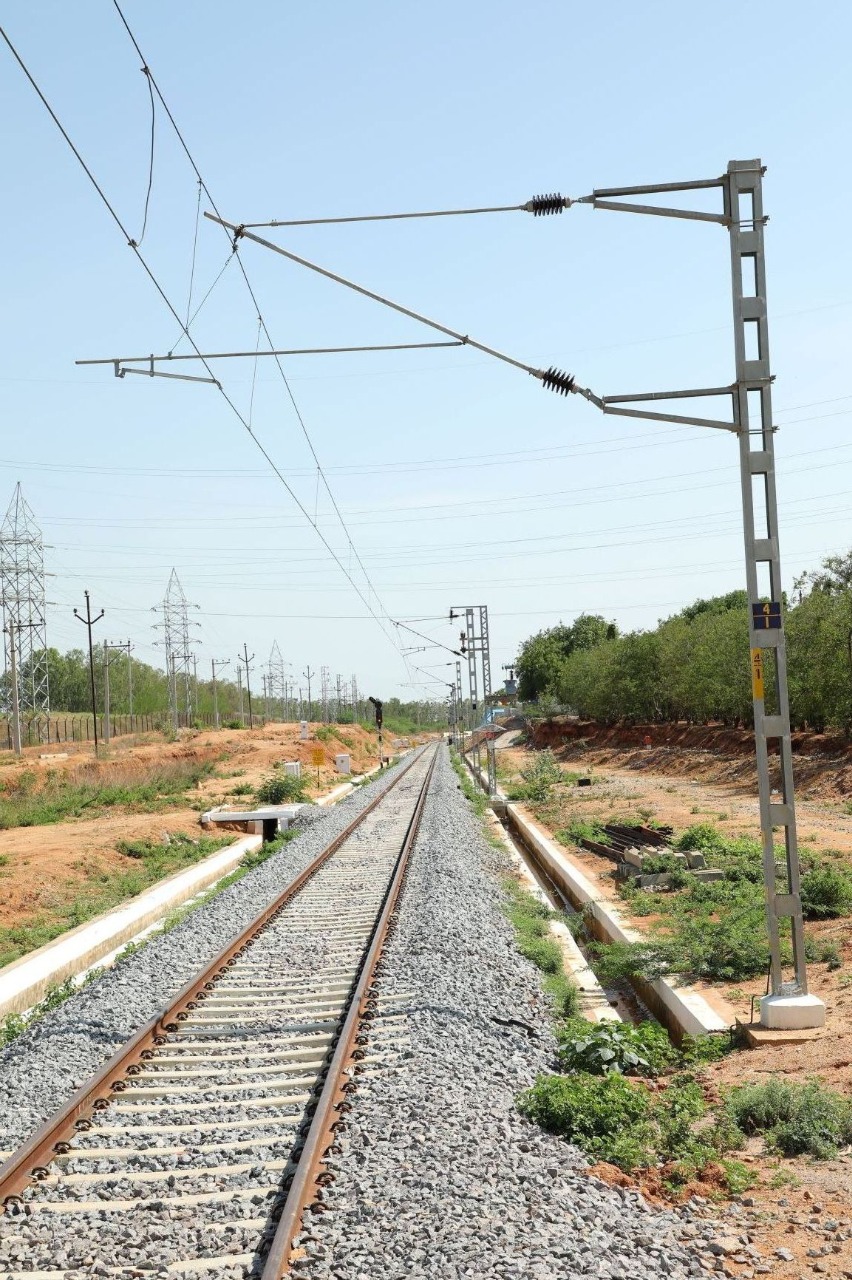 south central railway started Electrification works on 134 km tracks