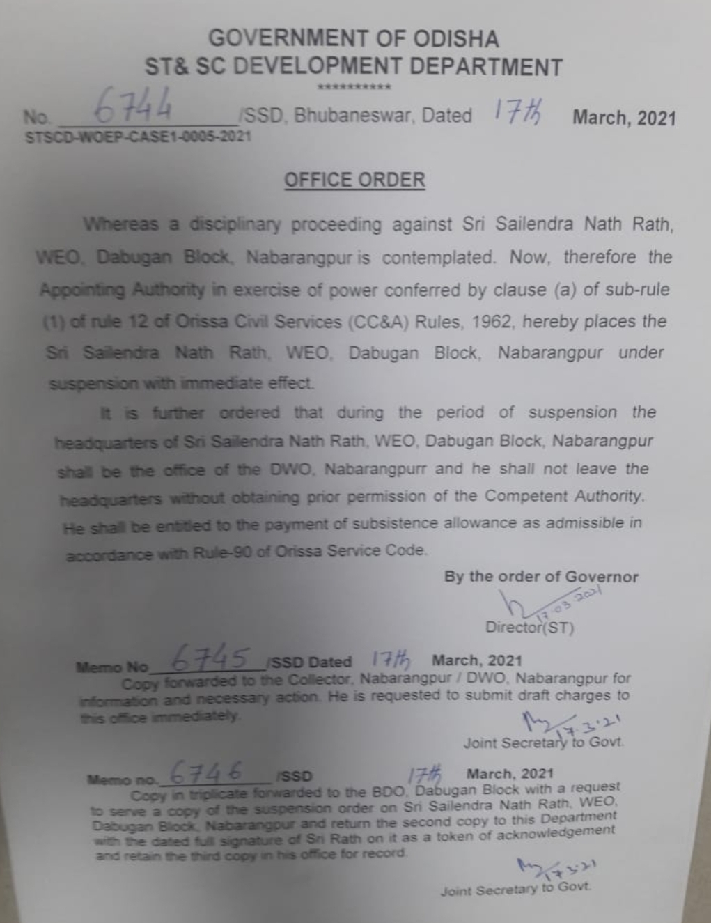 dabugaon Weo suspended for negligence of duty