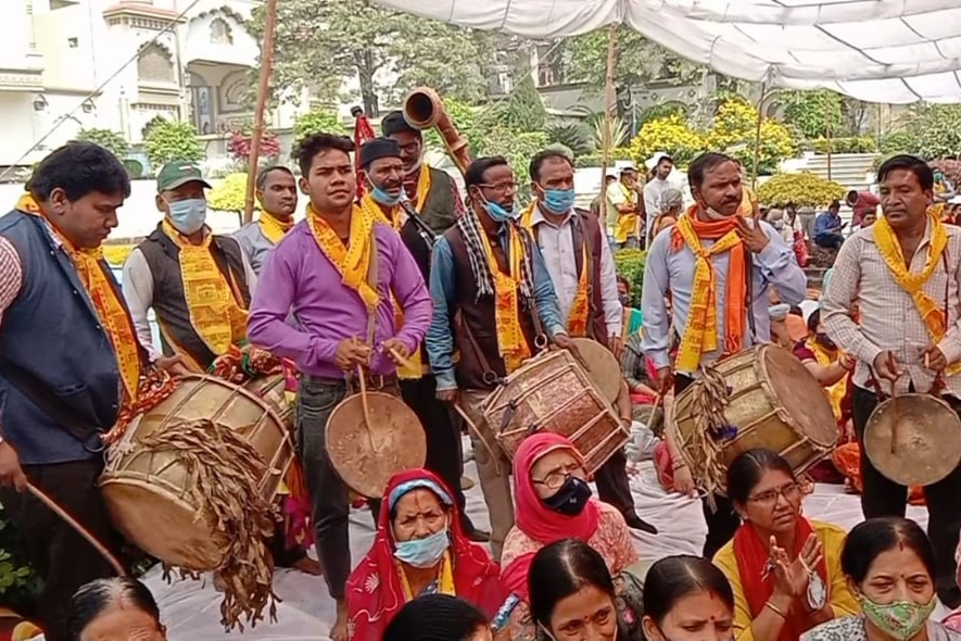 गढ़वाल वाद्य यंत्र वादकों ने बांधा समां