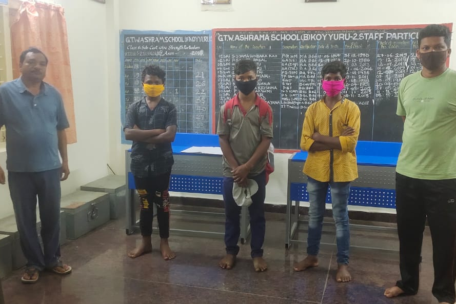 Missing students reached   koyyuru  from Indapur