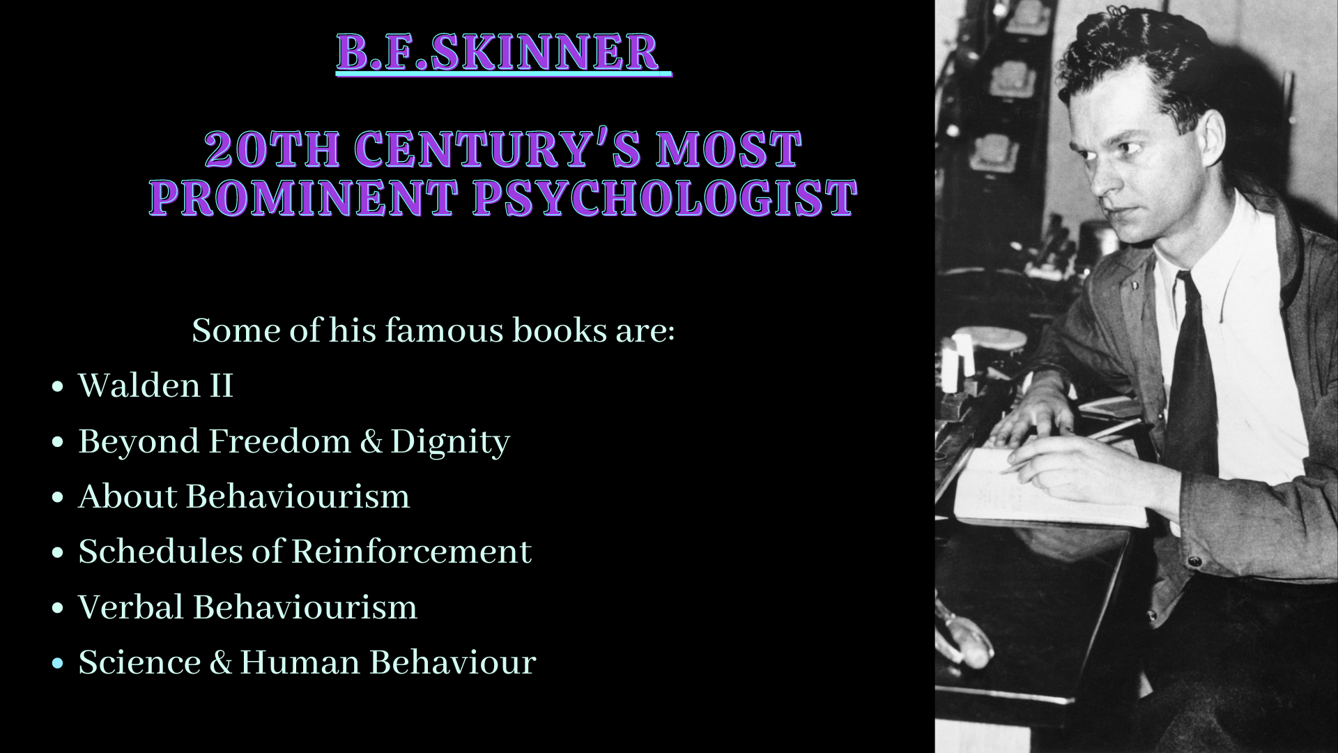 b.f.skinner, psychology