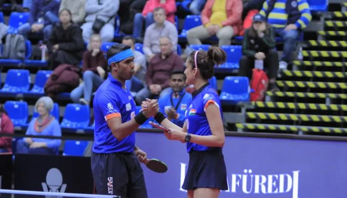 Manika Batra and Sharath Kamal