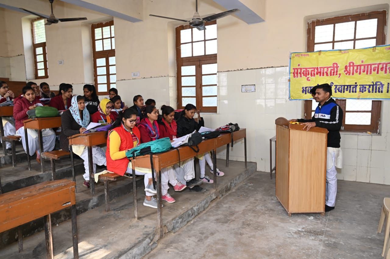 Rajasthan Sanskrit Higher Education,  Sanskrit Patron,  Prof. Shyamlal Sriganganagar