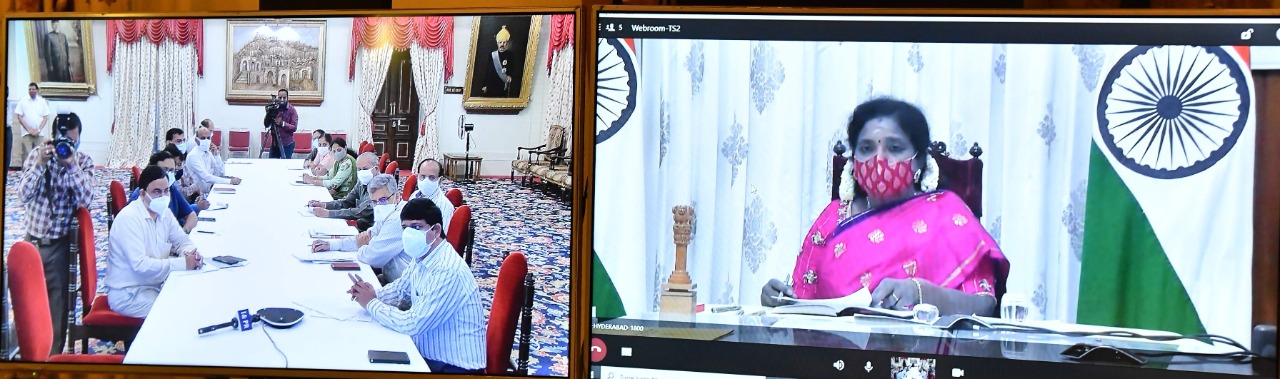 governor-tamilisai-review-on-tribal-products-marketing-through-video-conference