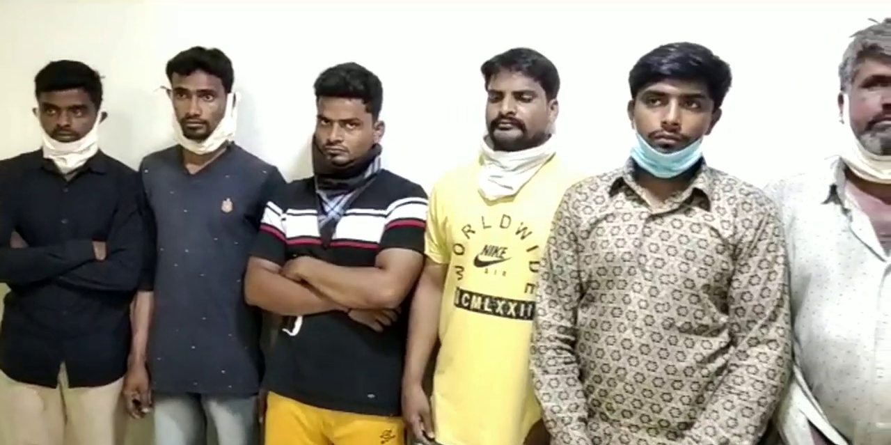 pds-rice-seized-and-eight-members-arrest-by-keesara-police-in-medchal-malkajgiri-district