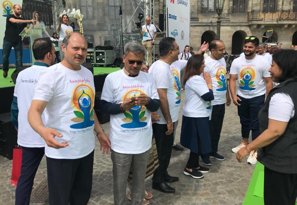 CM Jairam in Yoga program in Netherlands