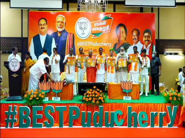 BJP releases poll manifesto for Puducherry, promises 2.5 lakh new jobs