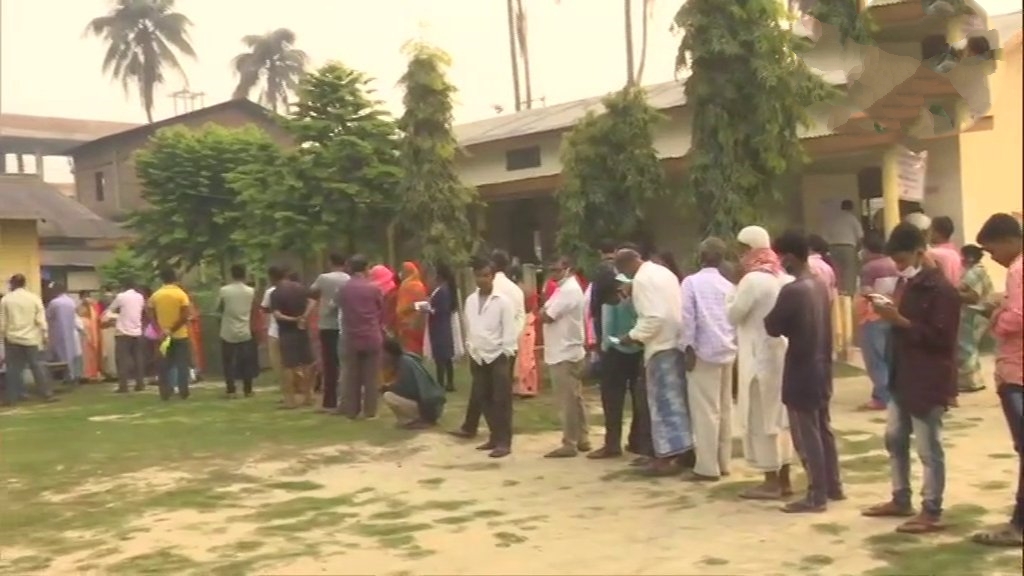 first phase polling started in assam and WB