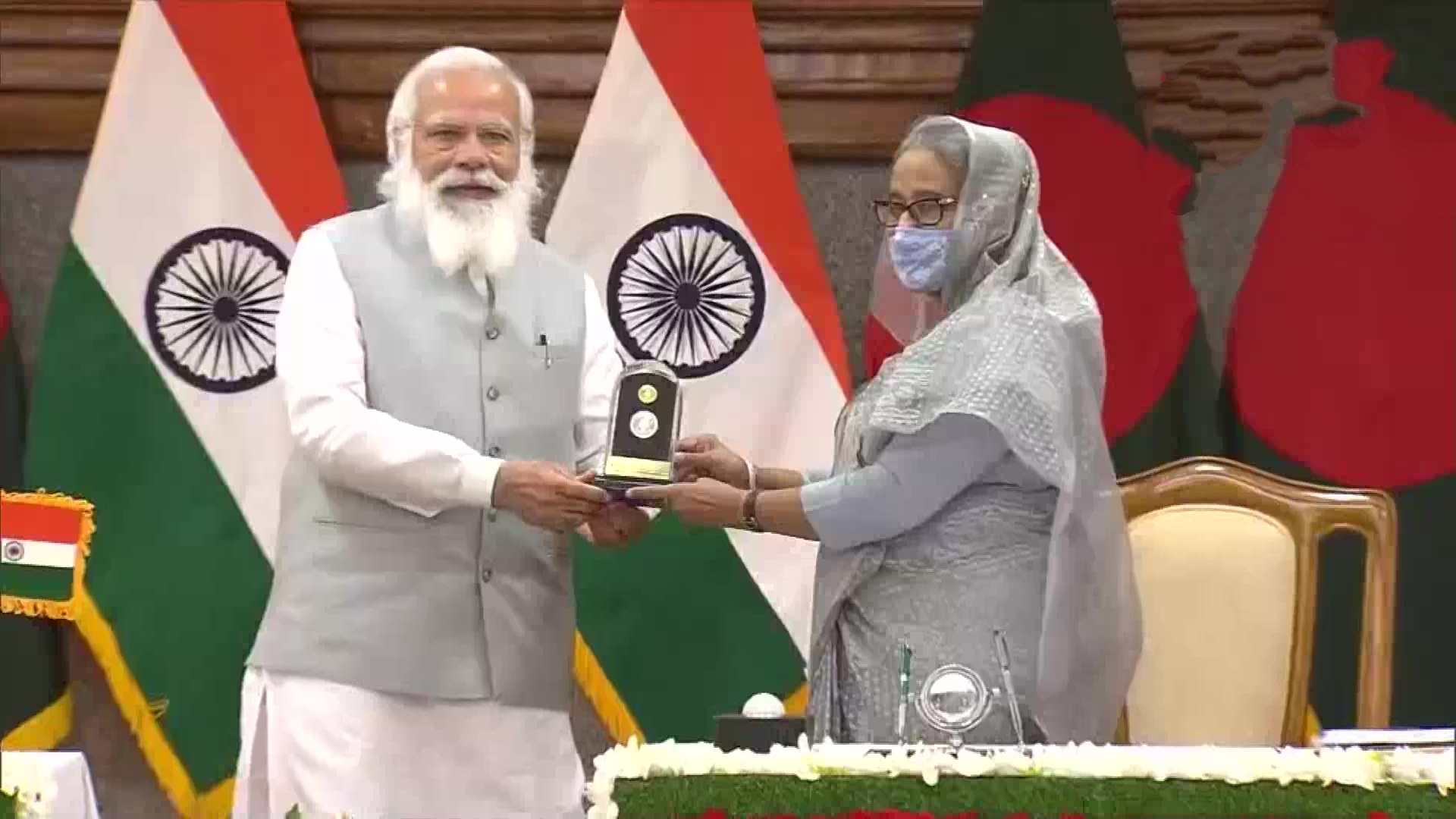 PM Narendra Modi holds talks with Bangladesh PM Sheikh Hasina in Dhaka