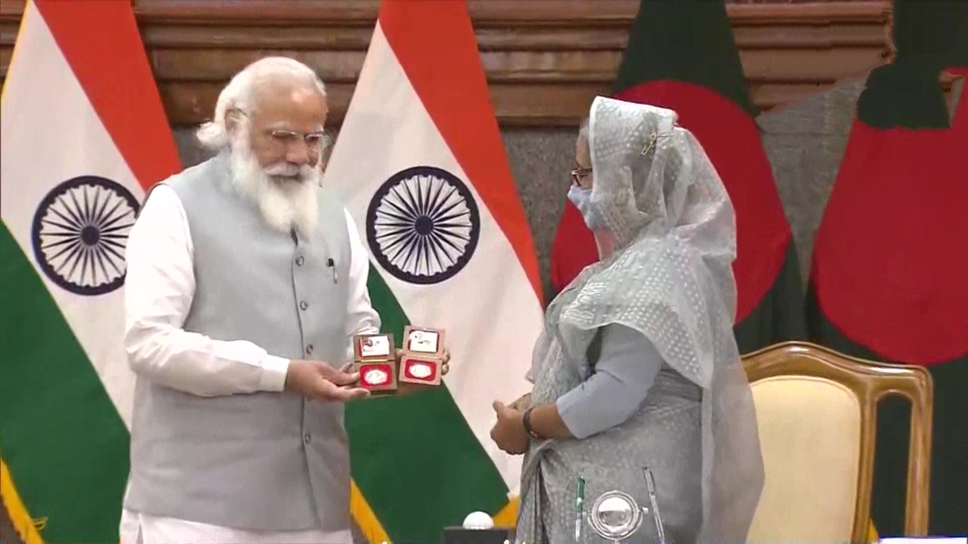 PM Narendra Modi holds talks with Bangladesh PM Sheikh Hasina in Dhaka