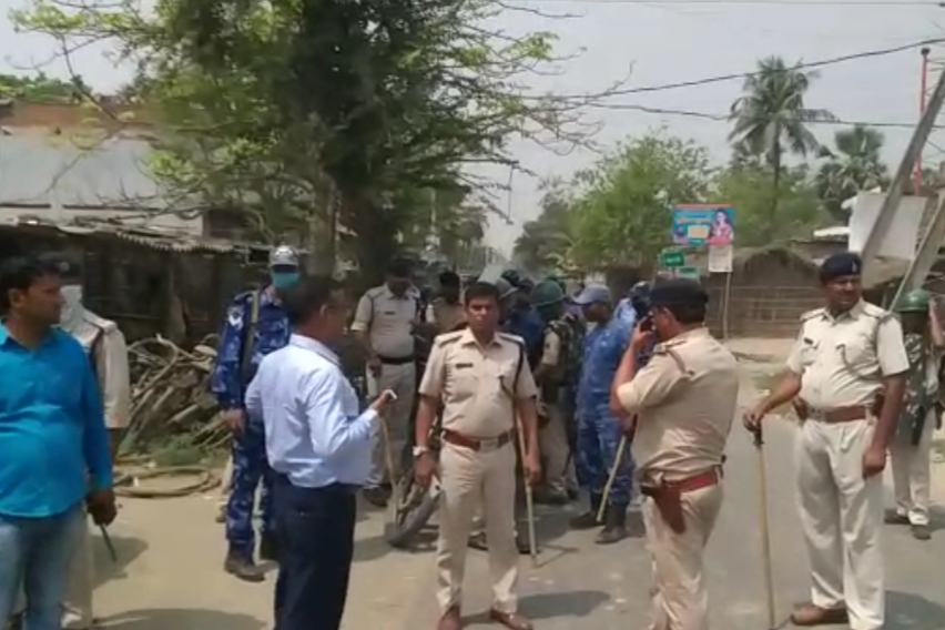 Police stationed in Tarsan village