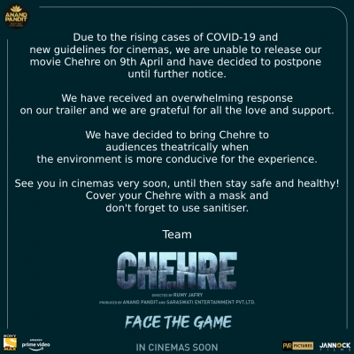 Amitabh-Emraan starrer Chehre postponed owing to rising Covid cases