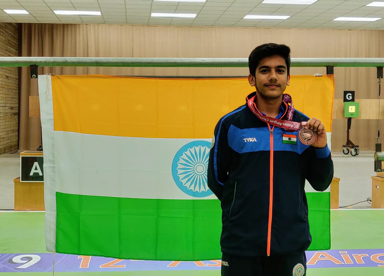 Young Indian shooter Aishwary Pratap Singh Tomar