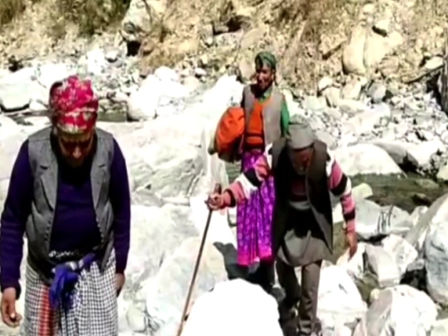 Elderly in Uttarakhand walk 8 kms of tough terrain to get COVID vaccine jab