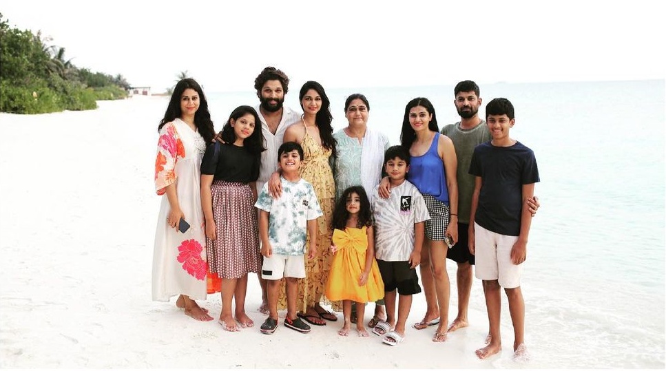 Allu Arjun's family maldives vacation photos viral