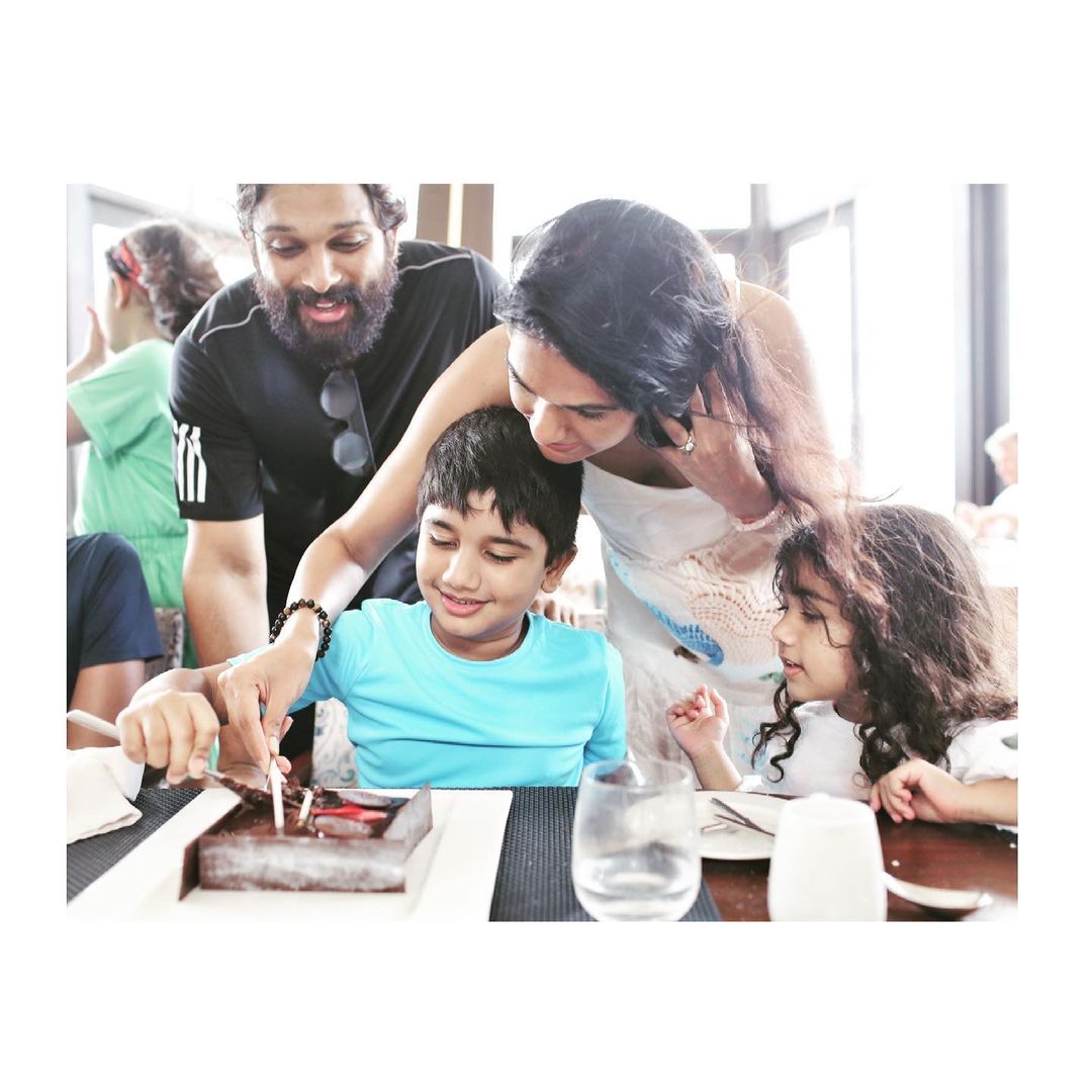 Allu Arjun's family maldives vacation photos viral