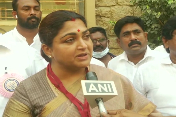 Khushbu Sundar, BJP candidate from Thousand Lights Assembly constituency