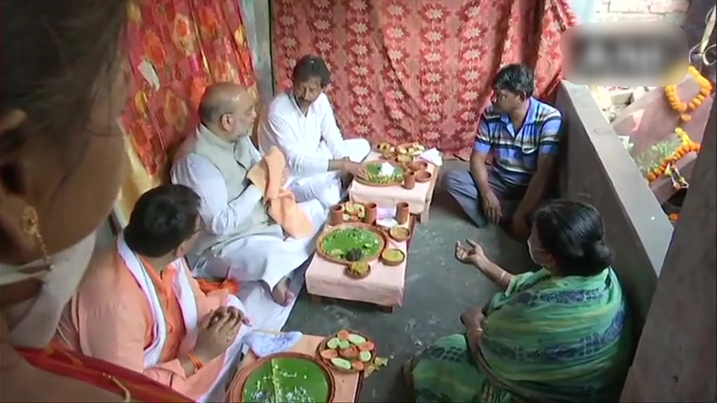 Union Minister and BJP leader Amit Shah holds a roadshow in West Bengal