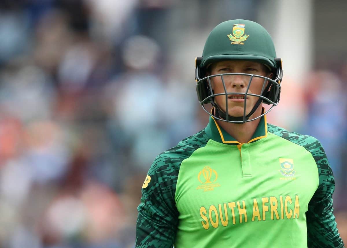 South African cricketer Rassie van der Dussen out of team against pakistan