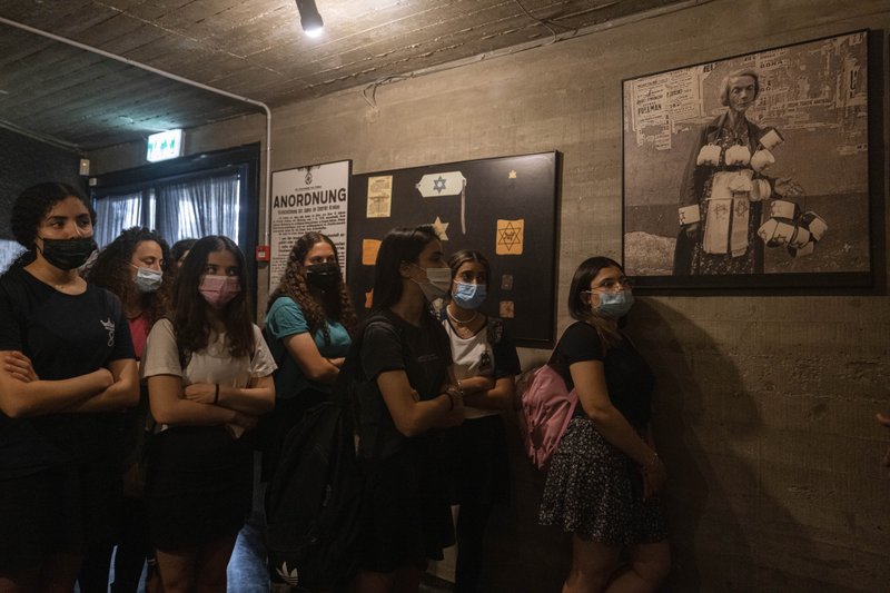 Israeli students visit at the museum 