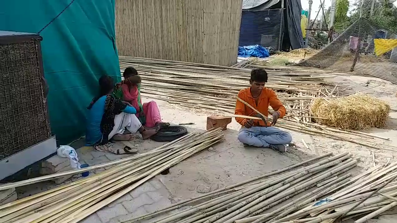 farmers made huts singhu border