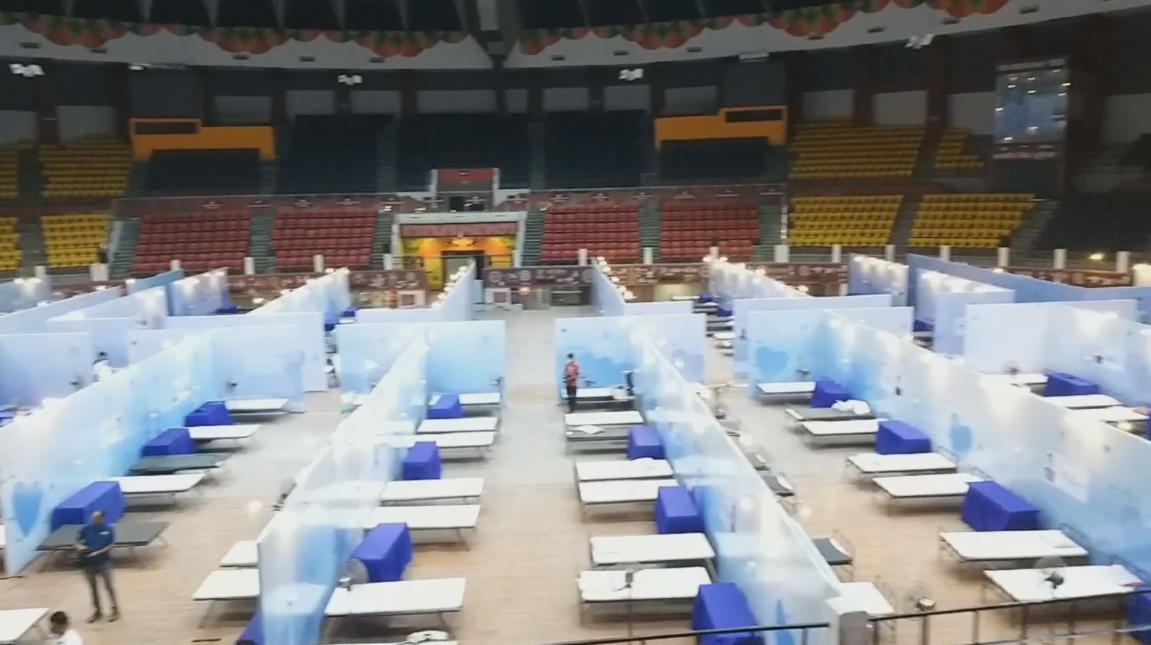 300-oxygen-beds-covid-care-center-set-up-at-indoor-stadium-in-raipur