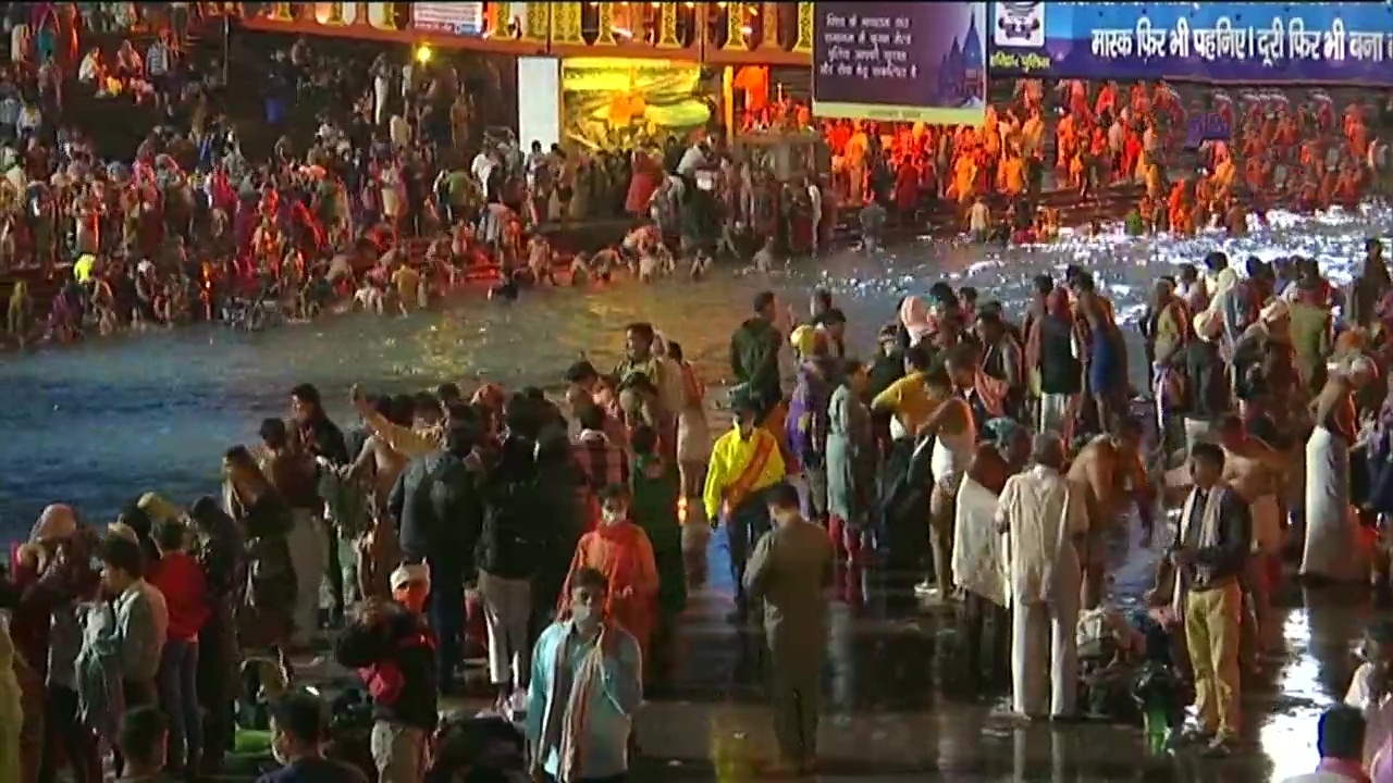 third shahi snaan at haridwar