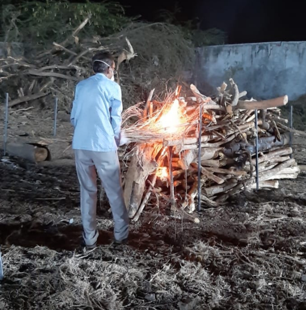 surat funeral at night