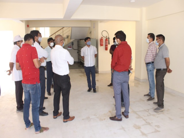 Deputy Commissioner inspects covid care Center in koderma