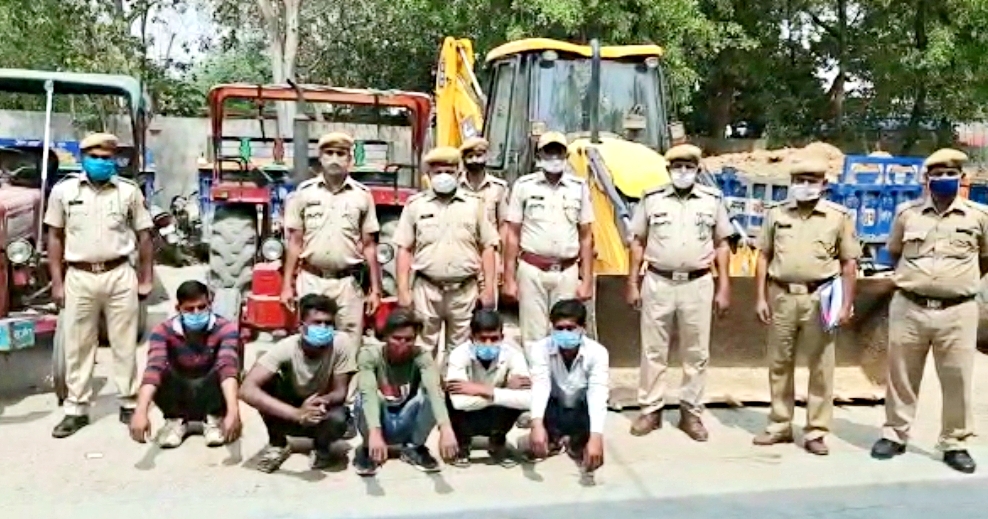 खनन माफिया गिरफ्तार  कोटा न्यूज  राजस्थान में खनन  कोटा में खनन  5 mining mafia arrested  mining mafia in kota  kota news  crime in kota  mining in rajasthan