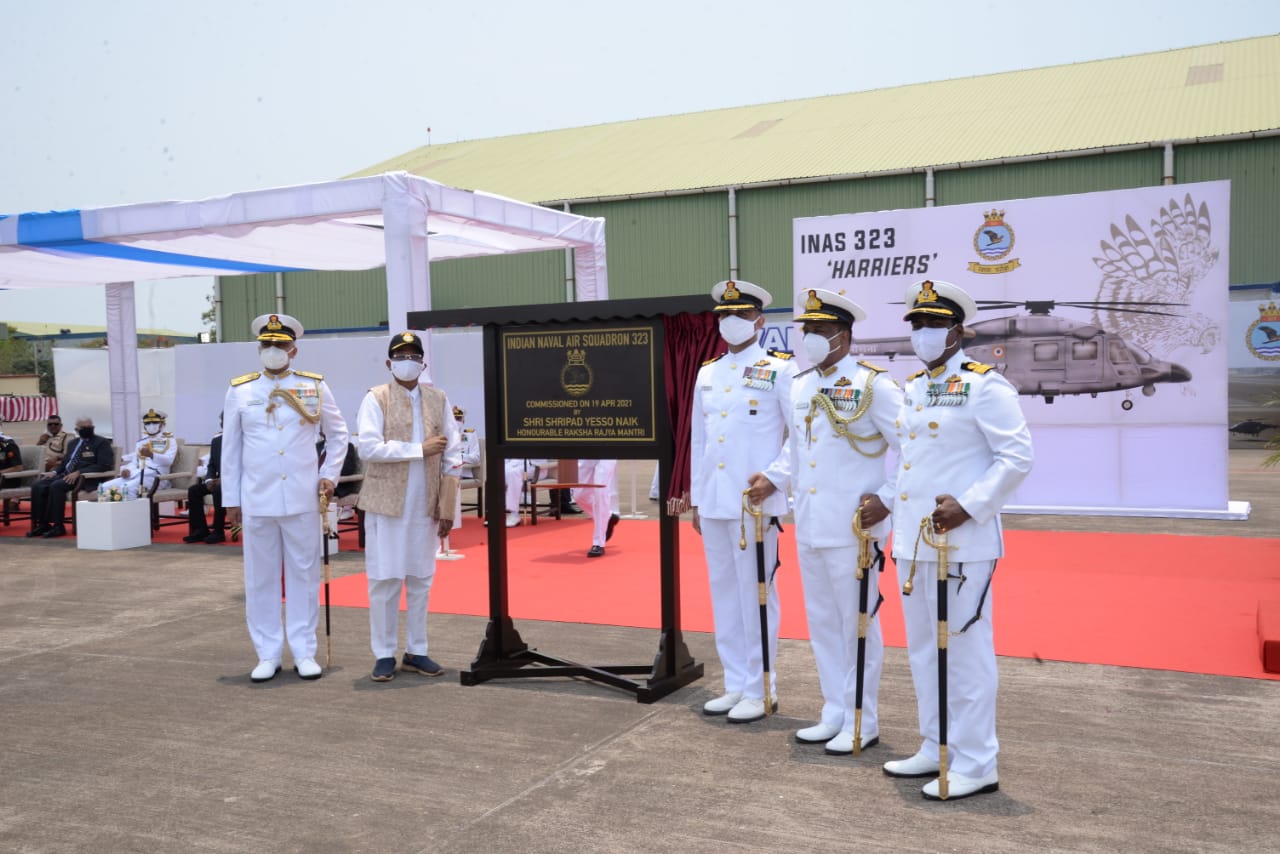 INAS 323 commissioned into Indian Navy