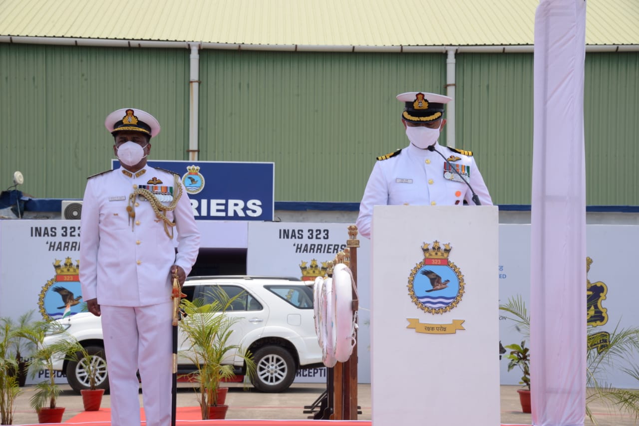 The commissioning of INAS 323 marked yet another milestone in the efforts towards enhancing maritime security and safeguarding maritime interests of the nation